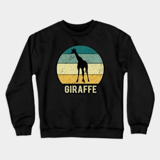 Giraffe At Sunset A Gift For Giraffes Lovers Crewneck Sweatshirt